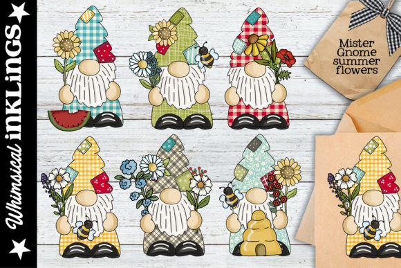 Download Mister Gnome Summer Flowers Clipart - Summer flowers Collection