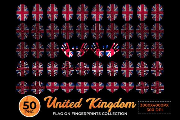 Download UK Flag on Fingerprint Collection - Uk flag Collection