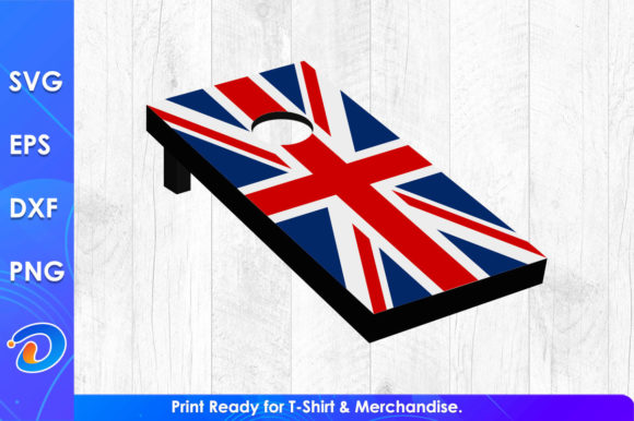 Download UK Flag Cornhole Funny Gaming Shirt - Uk flag Collection
