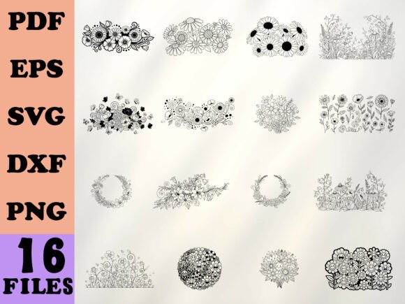 Download Summer Flowers SVG Bundle - Summer flowers Collection