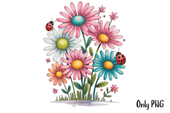 Download Whimsical Summer Flowers Clipart - Summer flowers Collection